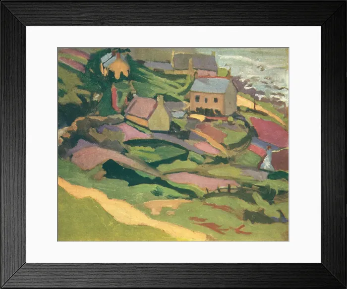 Framed Print : Small Coast Town Framed Print : Small Coast Town