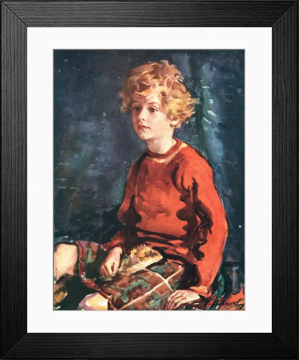 Framed Print : Portrait of a Boy Framed Print : Portrait of a Boy