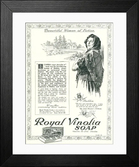 Framed Print : Vinolia Company Advertisement Framed Print : Vinolia Company Advertisement