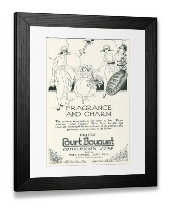 Framed Print : Price's Court Bouquet Advertisement Framed Print : Price's Court Bouquet Advertisement
