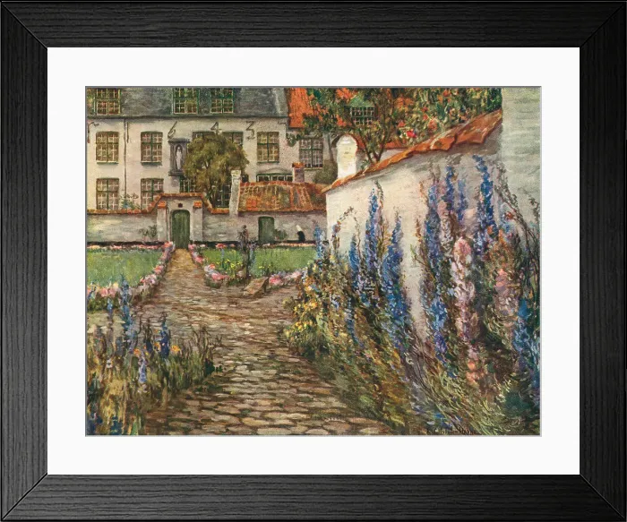 Framed Print : Dixmude: Entree Du Beguinage Framed Print : Dixmude: Entree Du Beguinage
