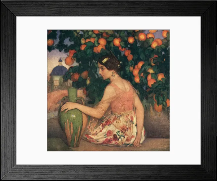 Framed Print : Woman With Vase Framed Print : Woman With Vase