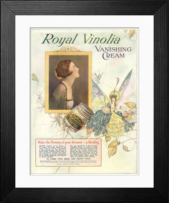 Framed Print : Vinolia Company Advertisement Framed Print : Vinolia Company Advertisement