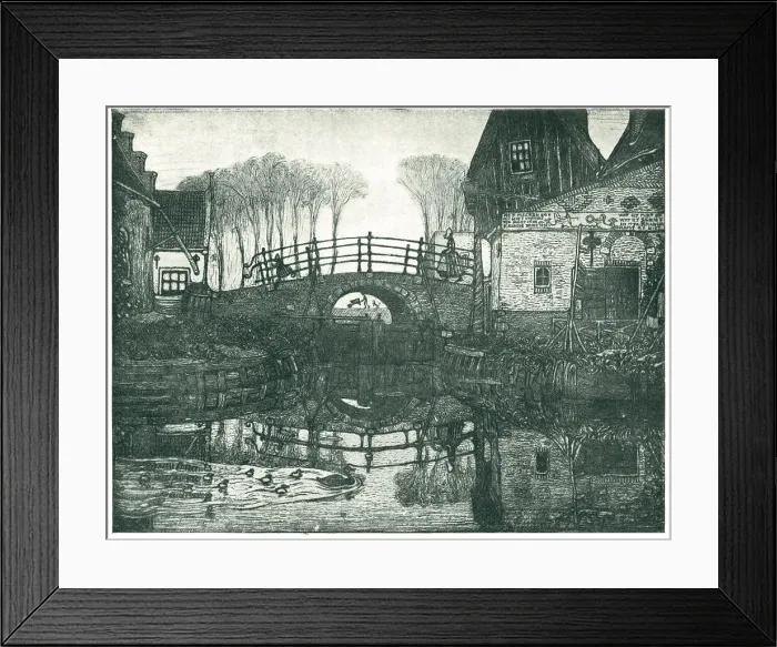 Framed Print : The Little Sluice, At Edam, Holland Framed Print : The Little Sluice, At Edam, Holland