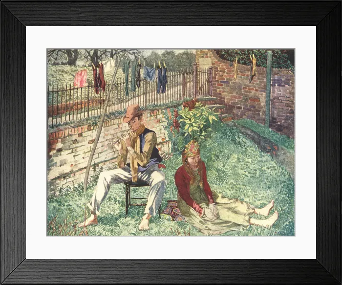 Framed Print : Backyard Idyll Framed Print : Backyard Idyll