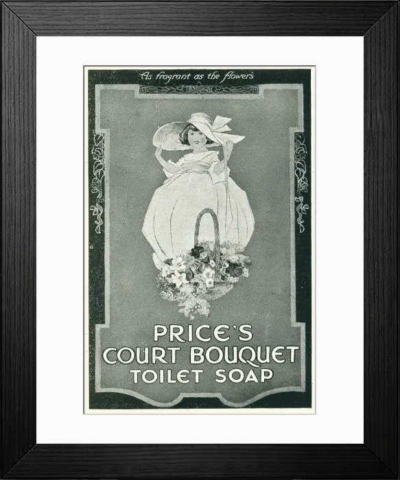 Framed Print : Price's Court Bouquet Advertisement Framed Print : Price's Court Bouquet Advertisement
