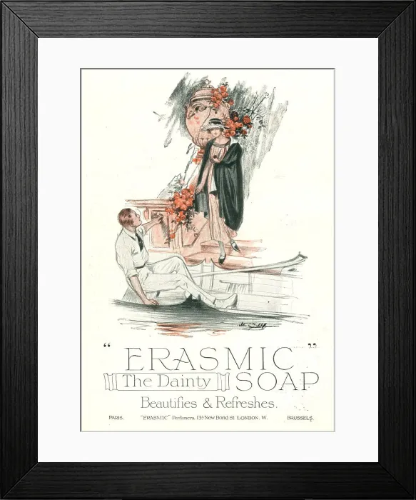 Framed Print : Erasmic Advertisement Framed Print : Erasmic Advertisement