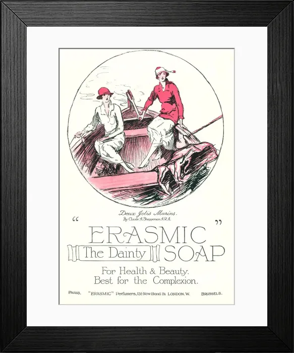 Framed Print : Erasmic Advertisement Framed Print : Erasmic Advertisement
