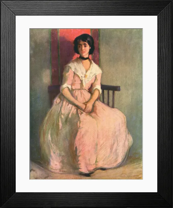 Framed Print : Lady In Pink Dress Framed Print : Lady In Pink Dress