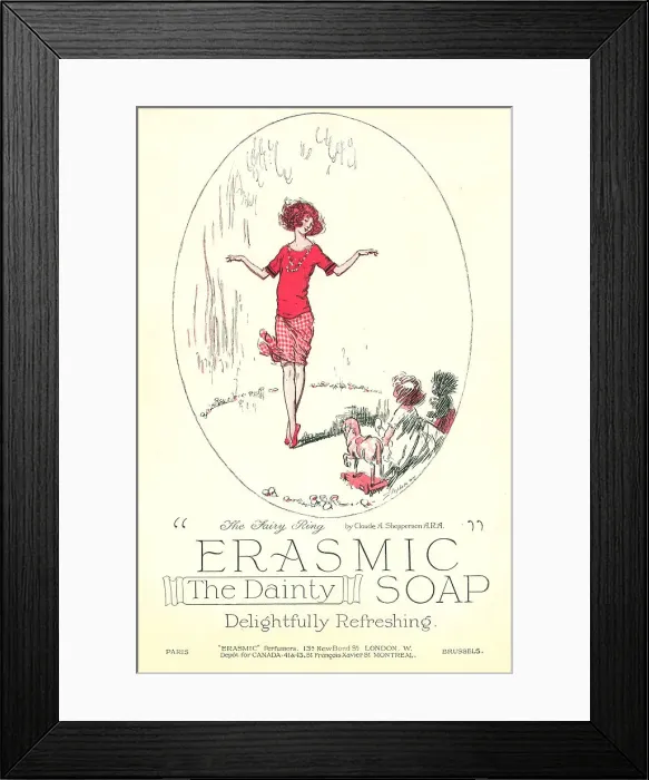 Framed Print : Erasmic Advertisement Framed Print : Erasmic Advertisement