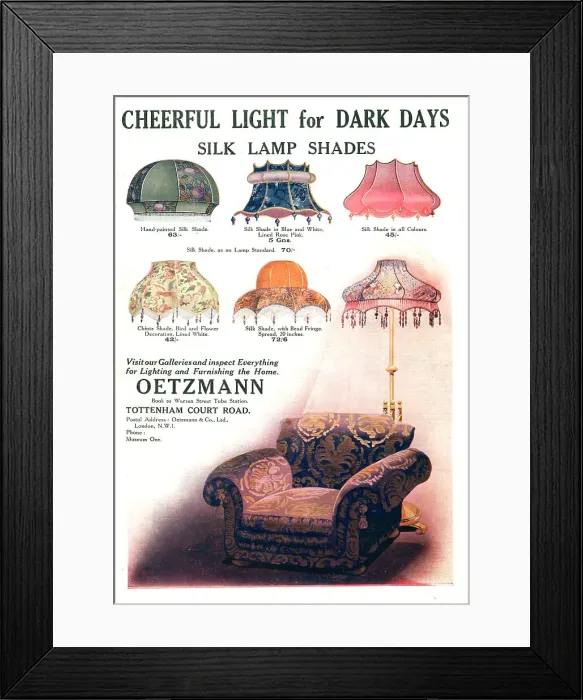 Framed Print : Oetzmann Advertisement Framed Print : Oetzmann Advertisement