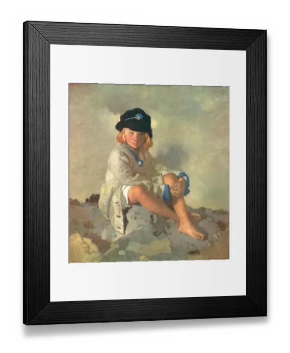Framed Print : Kit. A portrait oil painting of a young girl named kit Framed Print : Kit. A portrait oil painting of a young girl named kit