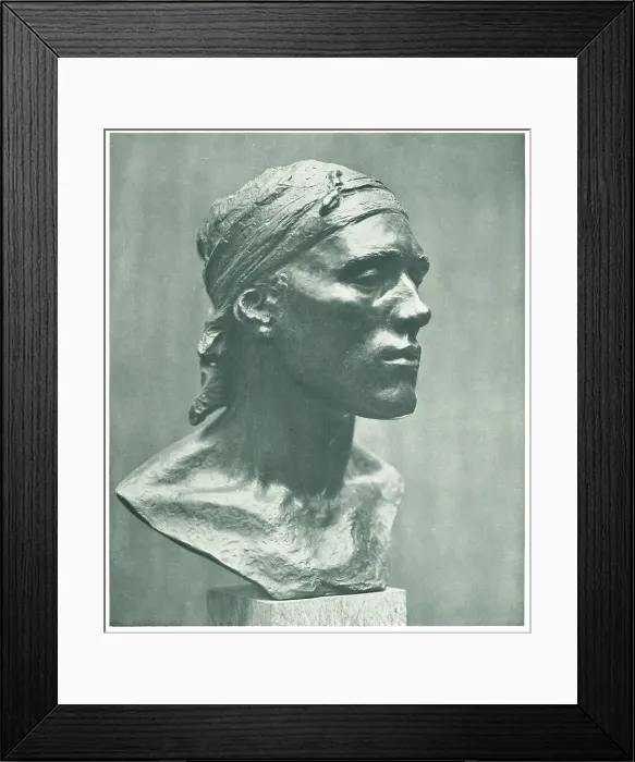 Framed Print : Bust, Head Of Spanish Peasant Framed Print : Bust, Head Of Spanish Peasant