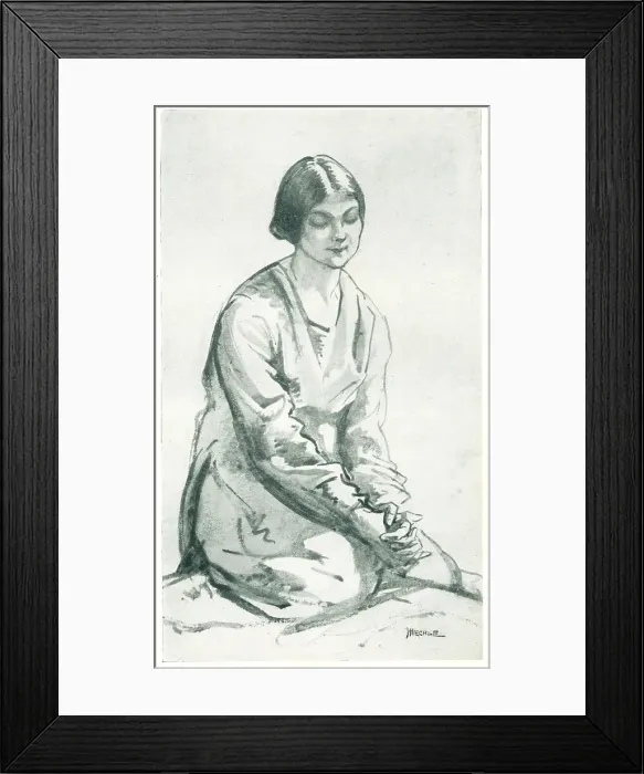 Framed Print : Study Of A Woman Framed Print : Study Of A Woman