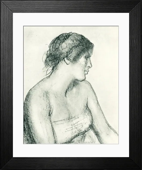 Framed Print : Head Of A Girl Framed Print : Head Of A Girl