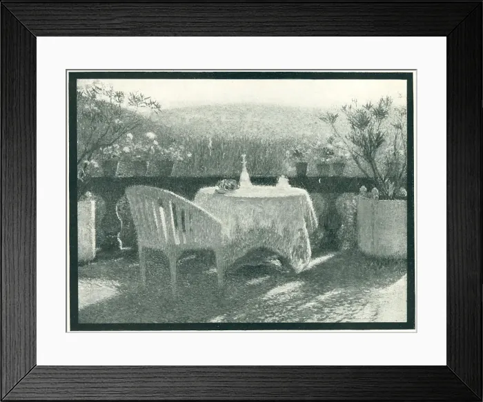 Framed Print : La Terrasse, Le Matin Framed Print : La Terrasse, Le Matin