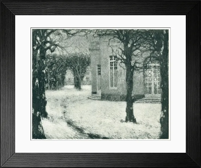 Framed Print : Le Pavillon Francais, Neige Framed Print : Le Pavillon Francais, Neige