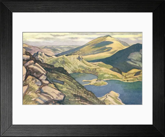 Framed Print : Llyn Llydaw And Moel Siabod Framed Print : Llyn Llydaw And Moel Siabod