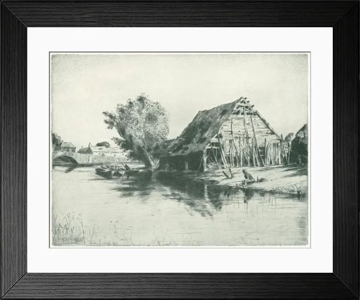 Framed Print : A Berkshire Stream Framed Print : A Berkshire Stream
