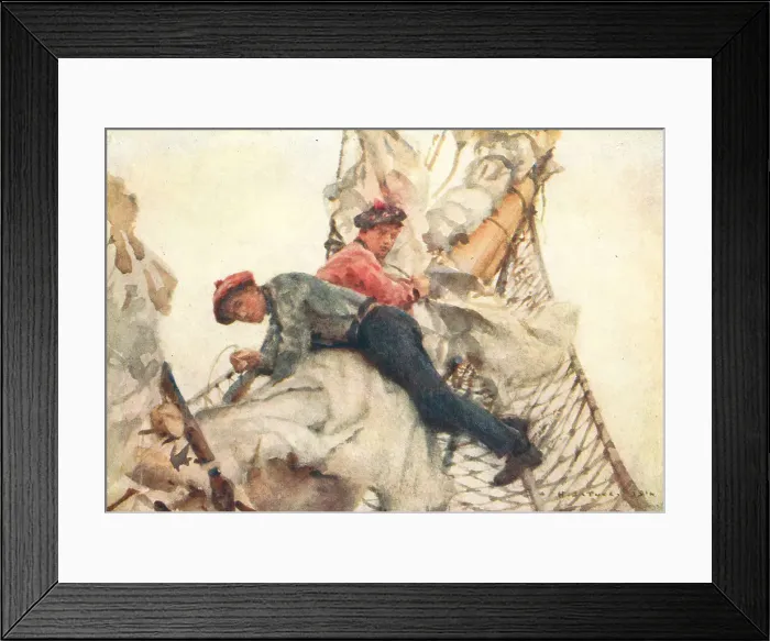 Framed Print : Stowing Sails Framed Print : Stowing Sails