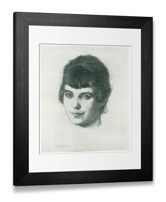 Framed Print : Portrait Study Of A Woman Framed Print : Portrait Study Of A Woman