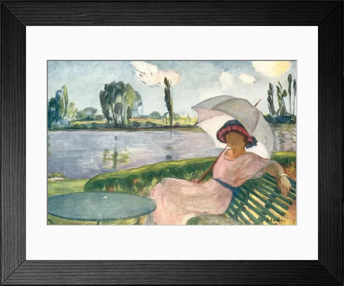 Framed Print : The White Parasol Framed Print : The White Parasol