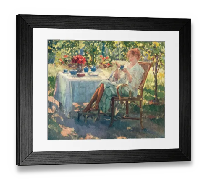 Framed Print : Garden Tea Framed Print : Garden Tea