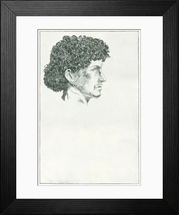 Framed Print : Portrait Etching Framed Print : Portrait Etching