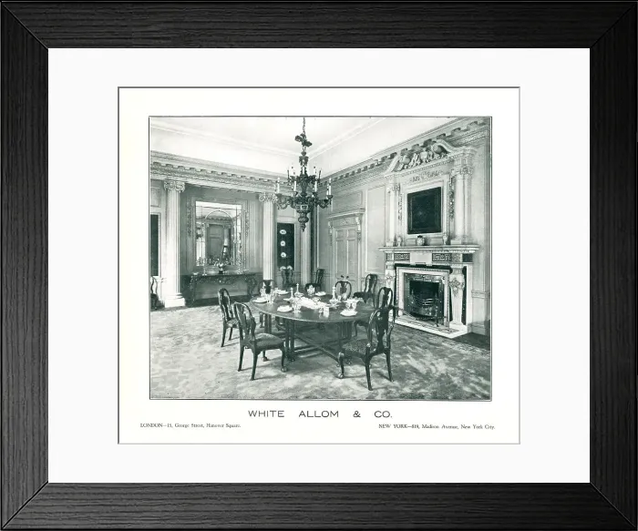 Framed Print : White Allom and Co Advertisement Framed Print : White Allom and Co Advertisement