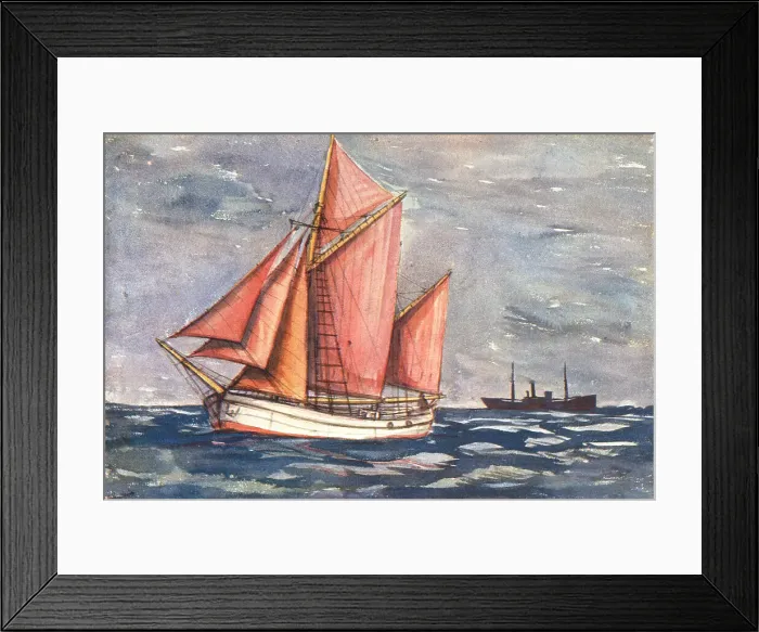 Framed Print : A Fishing Smack Framed Print : A Fishing Smack