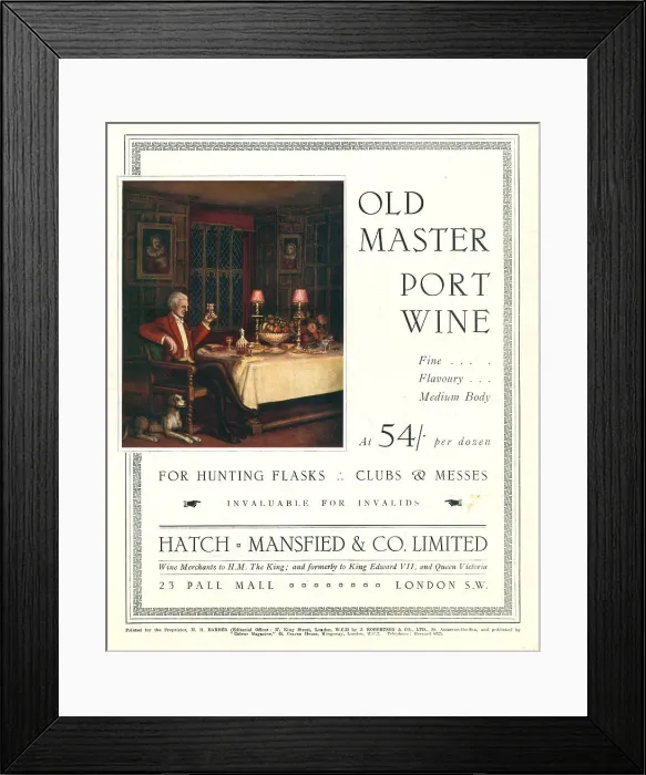 Framed Print : Hatch Mansfield and Co Advertisement Framed Print : Hatch Mansfield and Co Advertisement