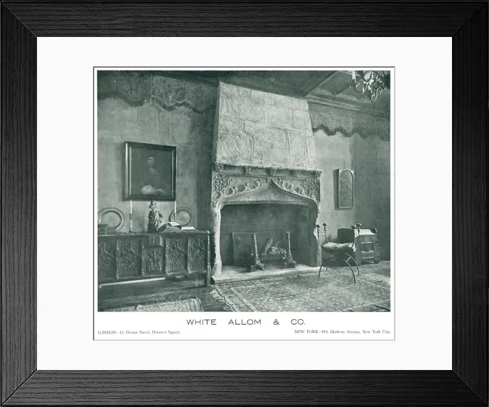 Framed Print : White Allom and Co Advertisement Framed Print : White Allom and Co Advertisement