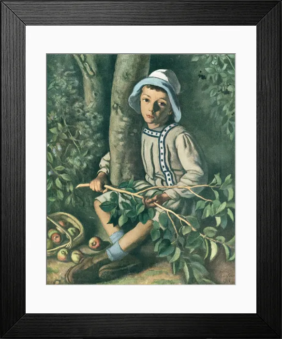 Framed Print : Boy With A Branch Framed Print : Boy With A Branch