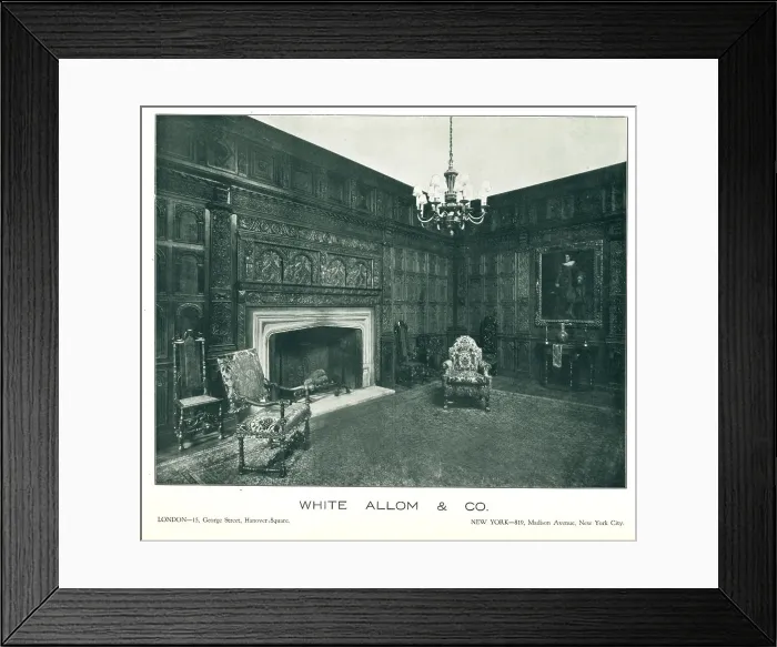 Framed Print : White Allom and Co Advertisement Framed Print : White Allom and Co Advertisement