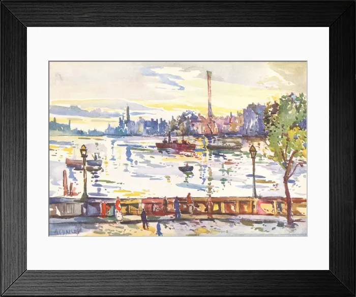 Framed Print : The Thames From The Tate Gallery Framed Print : The Thames From The Tate Gallery