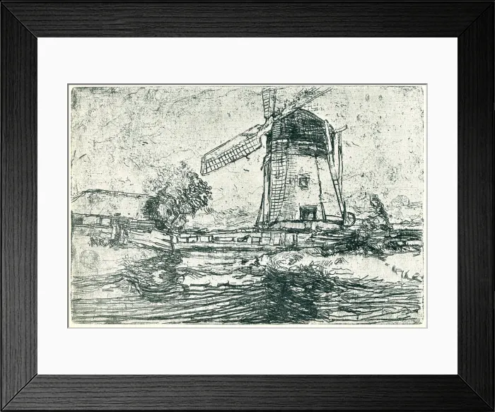 Framed Print : Mill At Schiedam Framed Print : Mill At Schiedam