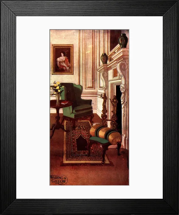 Framed Print : Waring and Gillow Advertisement Framed Print : Waring and Gillow Advertisement