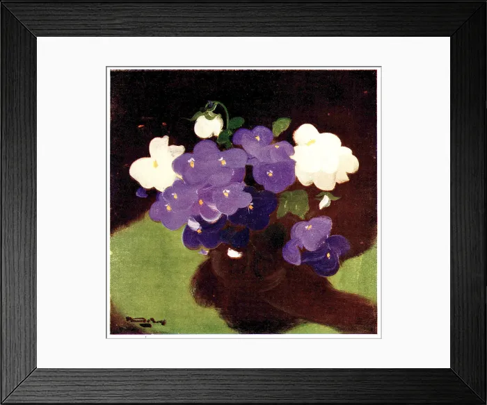 Framed Print : Purple And White Violas Framed Print : Purple And White Violas