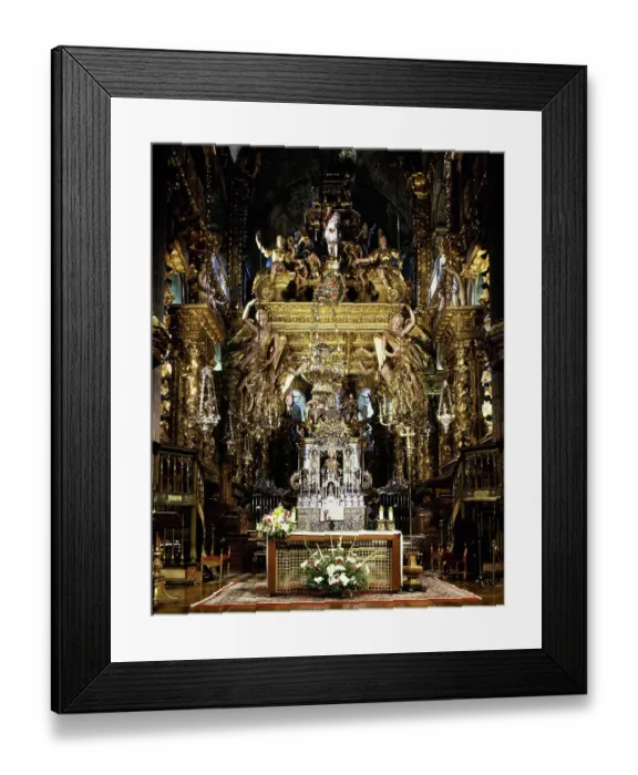 Framed Print : Baldachin of the Main Altar. CathedralSantiago de Compostela Framed Print : Baldachin of the Main Altar. CathedralSantiago de Compostela
