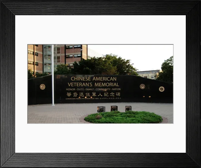 Framed Print : Chicago - Chinese Americans Veterans Memorial Framed Print : Chicago - Chinese Americans Veterans Memorial