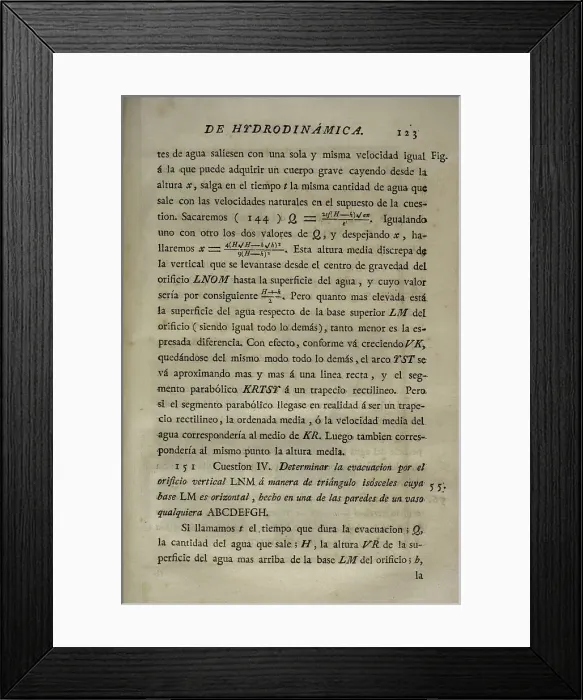 Framed Print : Elementos de Matematica by Benito Bails Framed Print : Elementos de Matematica by Benito Bails