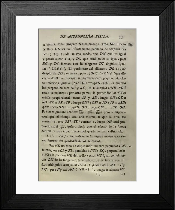 Framed Print : Elementos de Matematica by Spanish architect Benito Bails Framed Print : Elementos de Matematica by Spanish architect Benito Bails