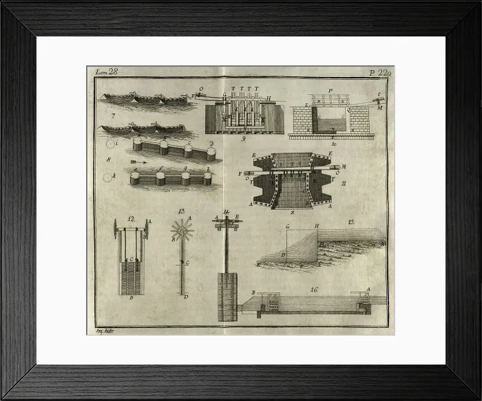 Framed Print : Elementos de Matematica by Spanish architect Benito Bails Framed Print : Elementos de Matematica by Spanish architect Benito Bails