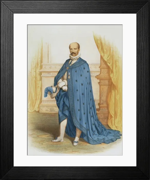 Framed Print : Knight of the Order of Charles III. Chapter costume Framed Print : Knight of the Order of Charles III. Chapter costume