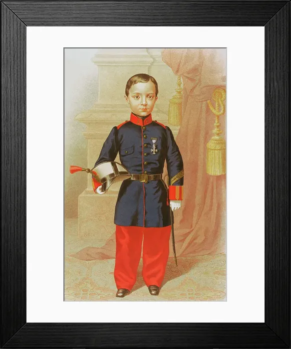 Framed Print : Prince of Asturias wearing the cross of Maria Isabel Luisa Framed Print : Prince of Asturias wearing the cross of Maria Isabel Luisa