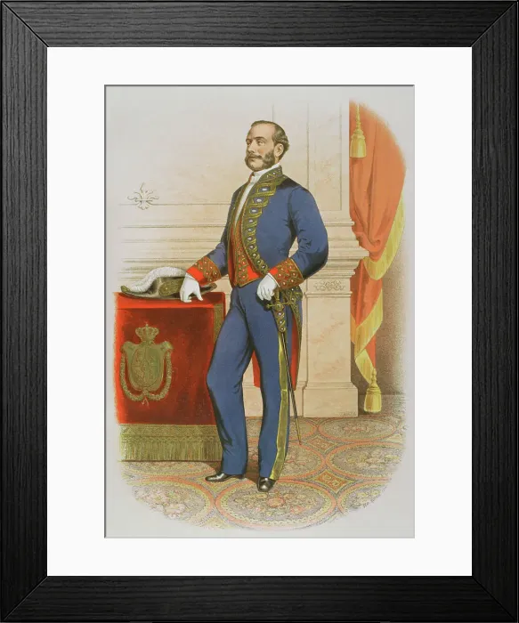 Framed Print : Minister of the Spanish Crown wearing a uniform Framed Print : Minister of the Spanish Crown wearing a uniform