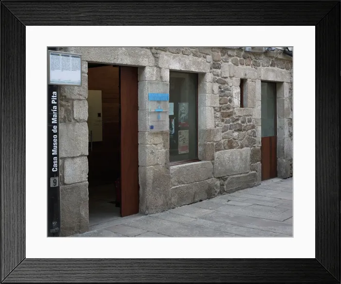 Framed Print : Maria Pita House Museum. Exterior facade Framed Print : Maria Pita House Museum. Exterior facade