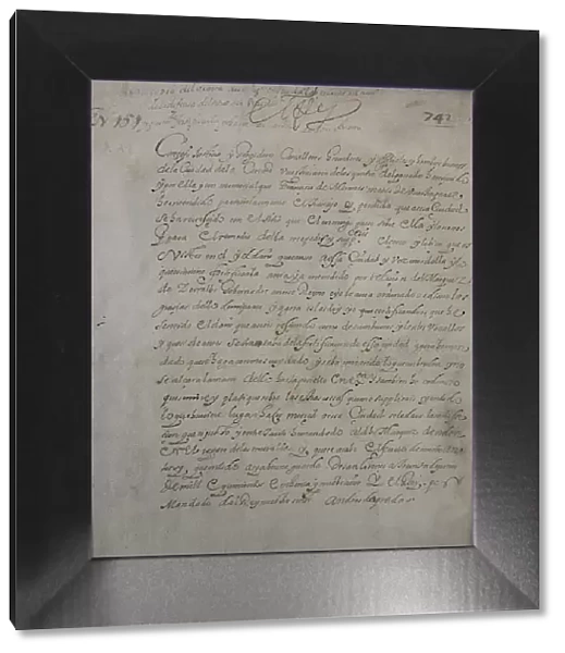Letter sent by King Philip II to City Council of La Coruna