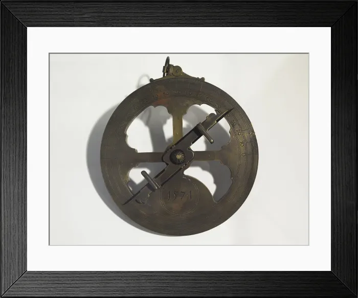 Framed Print : Nautical astrolabe, 1571. Spain Framed Print : Nautical astrolabe, 1571. Spain