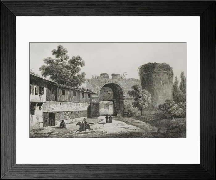 Framed Print : Turkey. Adrianople (today Edirne). Triumphal gate Framed Print : Turkey. Adrianople (today Edirne). Triumphal gate